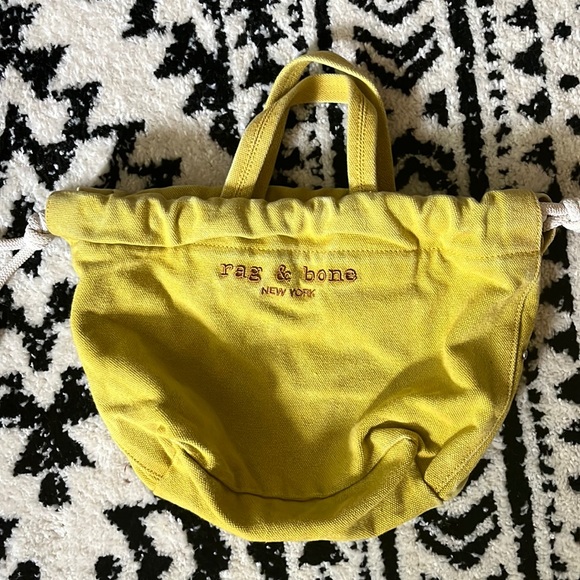 Rag and Bone Yellow Canvas Small Tote - Picture 1 of 9